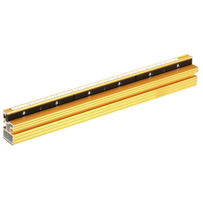 Precision aluminum flip fence accessory with ruler markings for woodworking and home improvement projects