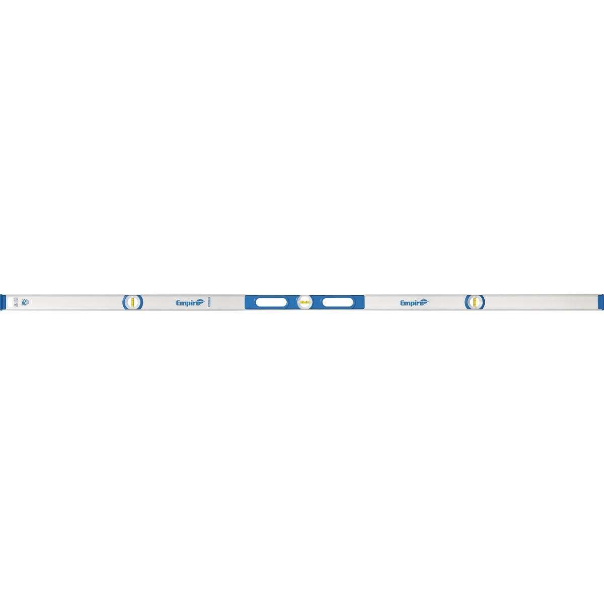 78-inch True Blue I-Beam level with high contrast vials for precise measurements in woodworking and home improvement tools.