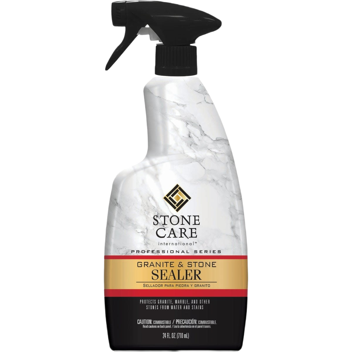 Spray bottle of water-based granite and stone sealer for natural stone protection in cleaning and home improvement supplies under $50