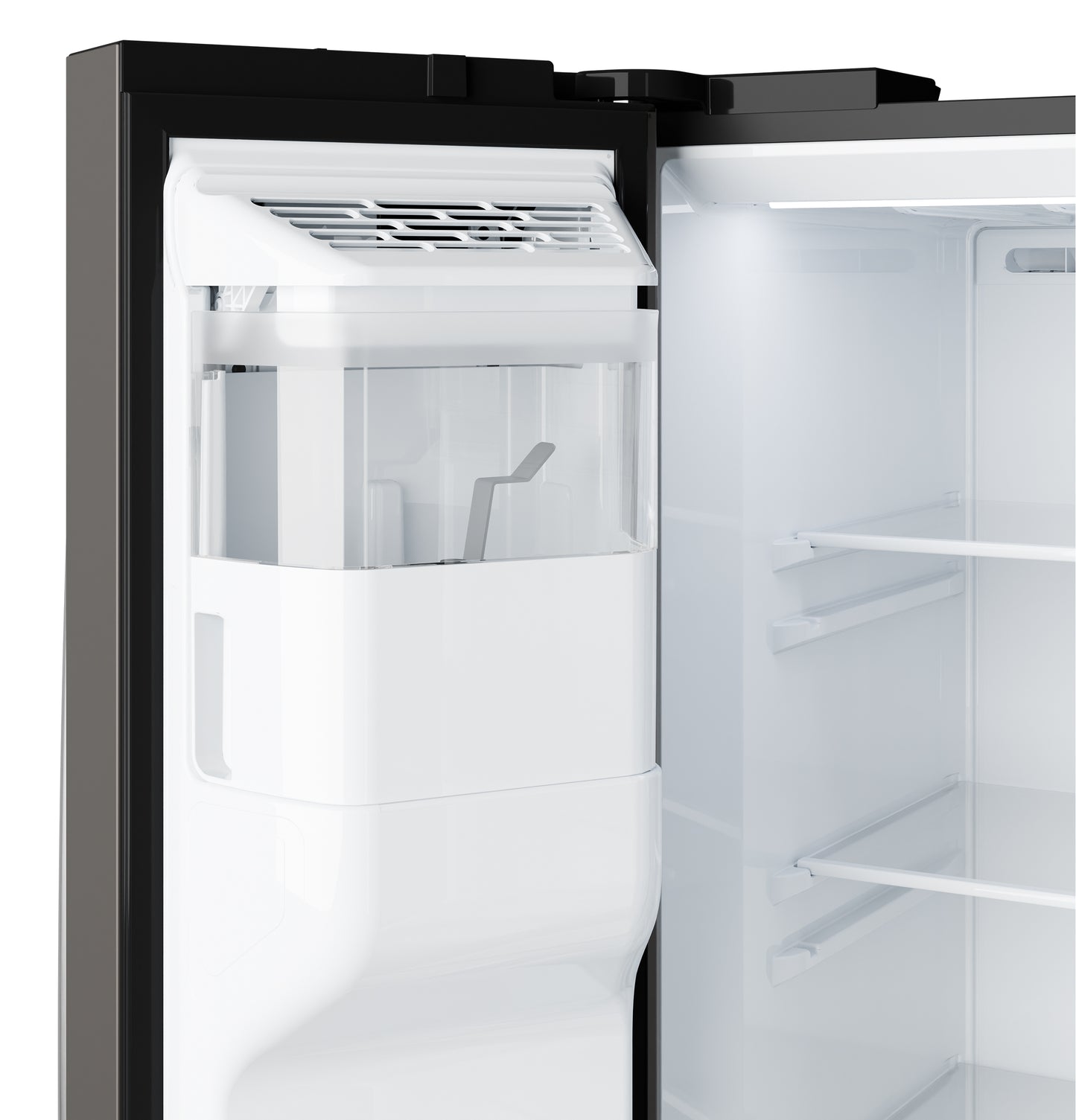 GE® 23.6 Cu. Ft. Counter-Depth Side-By-Side Refrigerator with Extra Tall Dispenser and In-Door Icemaker