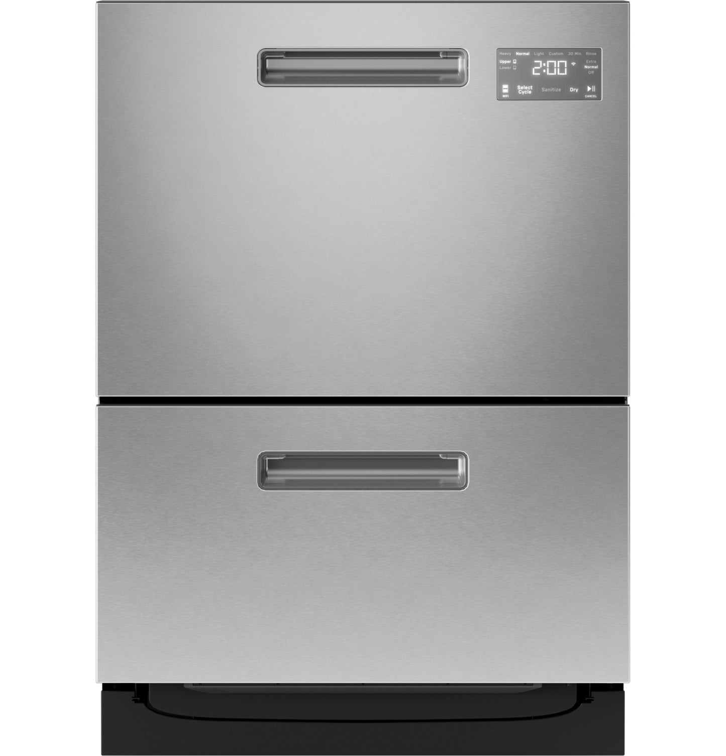 Brushed stainless steel double drawer dishwasher with digital display in Dishwashers and Kitchen & Kitchenware collections