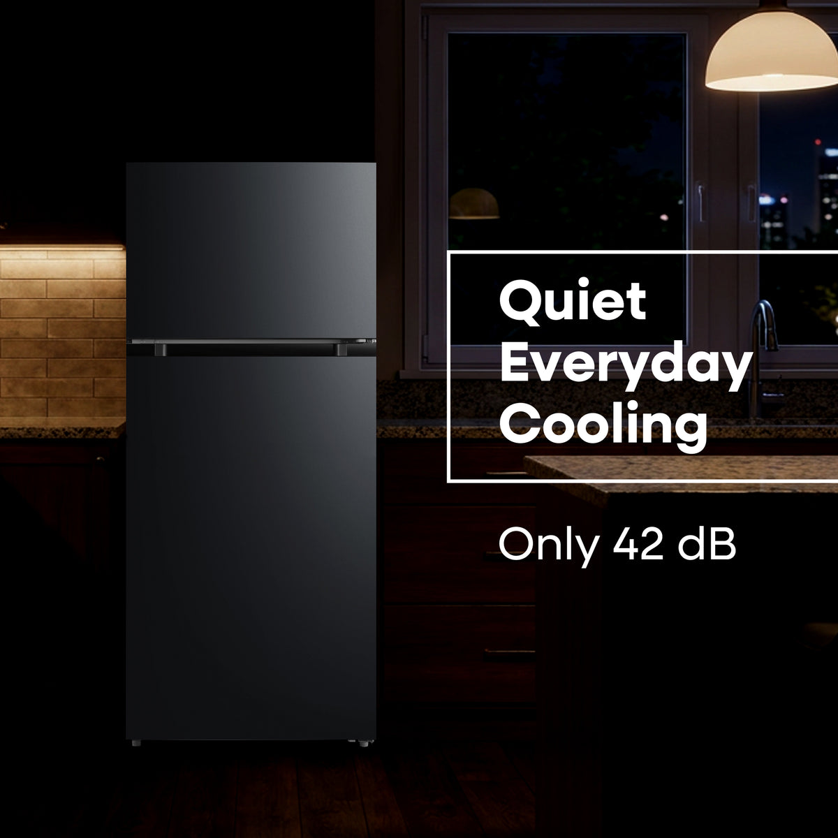 Element 16.0 cu. ft. Top Freezer Refrigerator - Black, ENERGY STAR (ERT16CGDB)