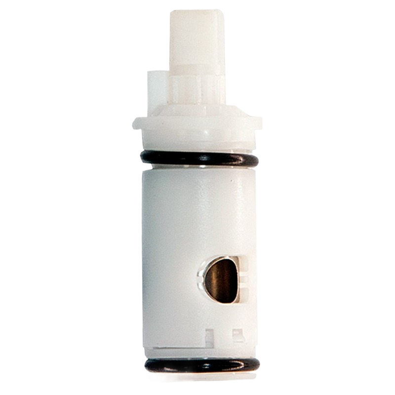 White replacement water stem with black seals designed for plumbing repair and faucet parts under $50 category