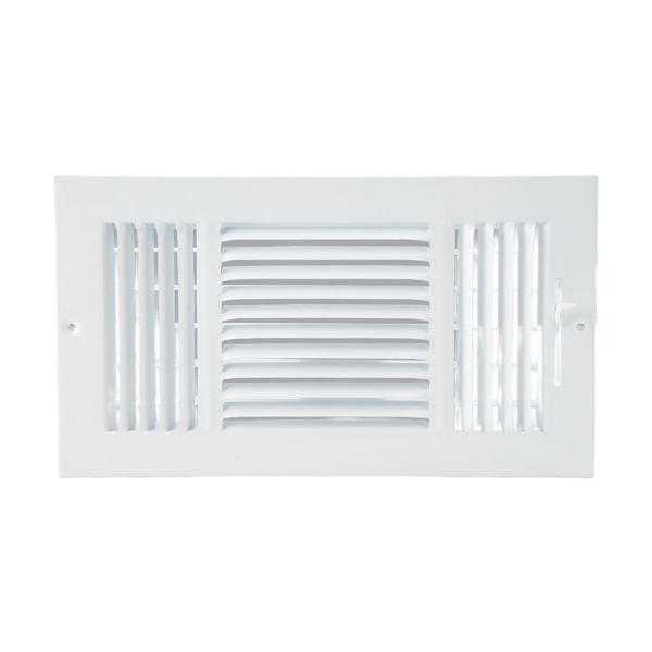 Home Impressions 6x14 Steel 3-Way Wall Register White – Hartville