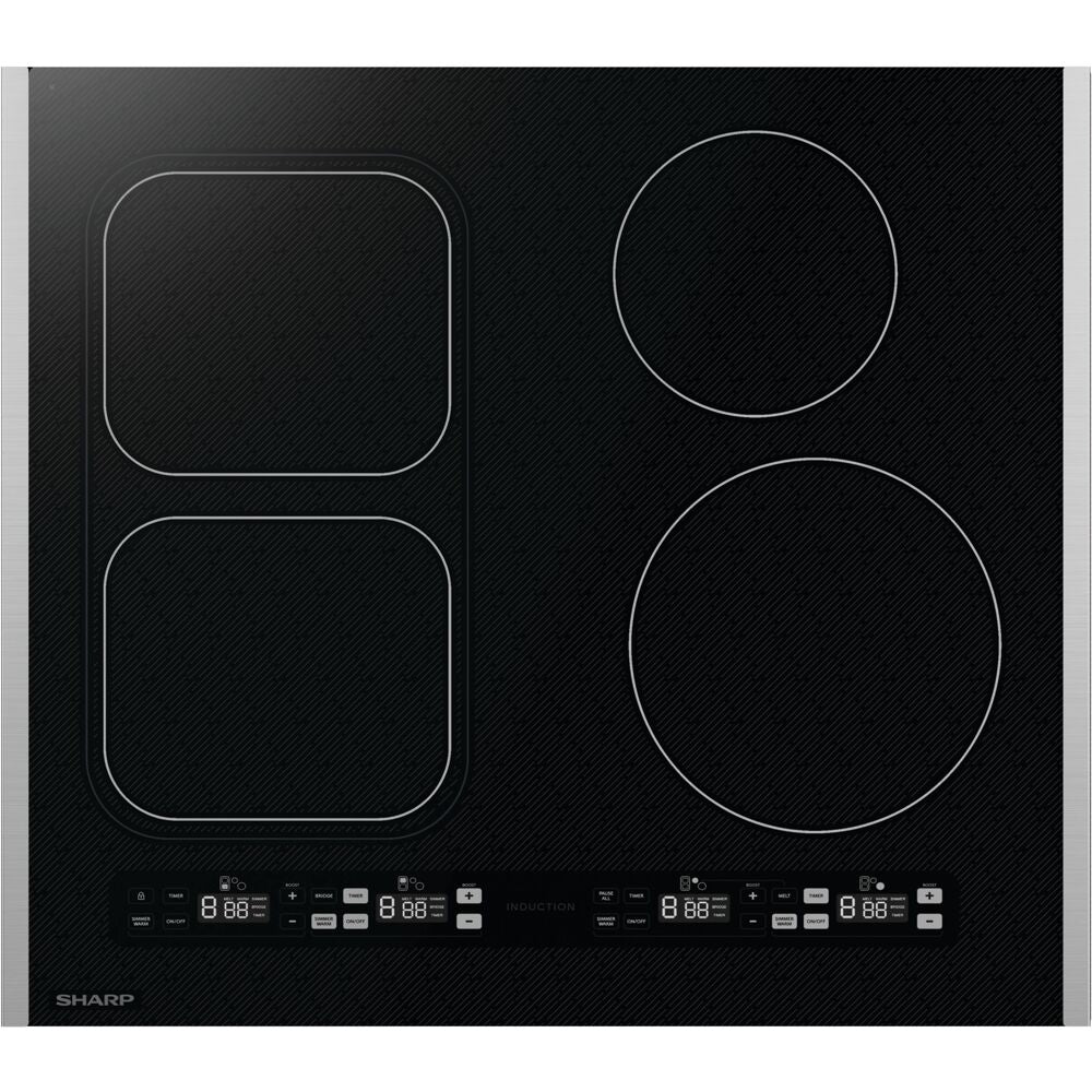 24" Induction Cooktop, 4 Heating Zones