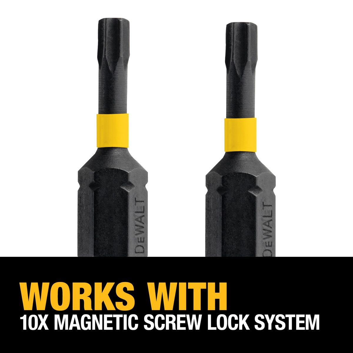 DEWALT FlexTorq 1" T15 TORX Insert Impact Screwdriver Bit, 2-Pack