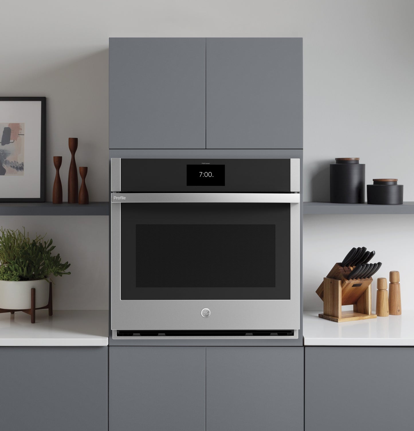 GE Profile™ 30" Smart Built-In Convection Single Wall Oven with In-Oven Camera and Air Fry