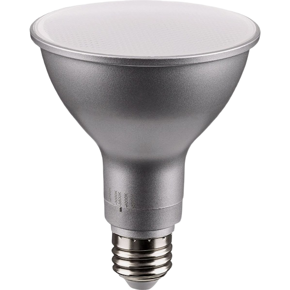 Gray long neck LED floodlight bulb with adjustable color temperature for lighting and electrical needs under $50 collections