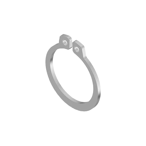 Silver metal snap ring hardware component for John Deere parts and lubricants in home improvement collections