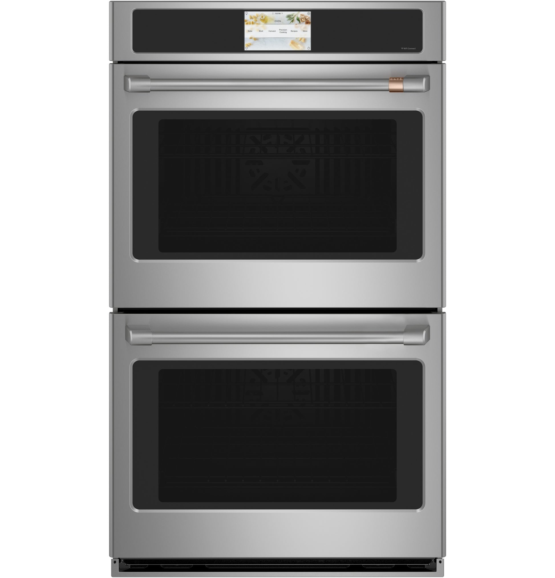 Double stainless steel wall oven with large touchscreen and convection feature from Double Wall Ovens collection