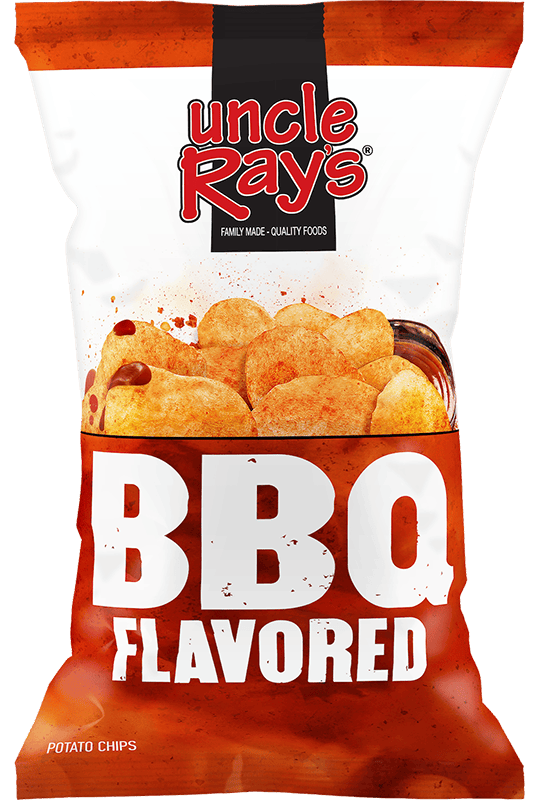 Bag of Uncle Ray's BBQ flavored potato chips from the Chips & Snacks and Food & Beverage collection