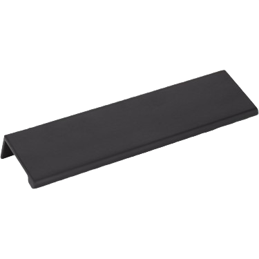 Matte black 127mm cabinet tab pull with sleek modern design for furniture hardware and home improvement under $50 collections