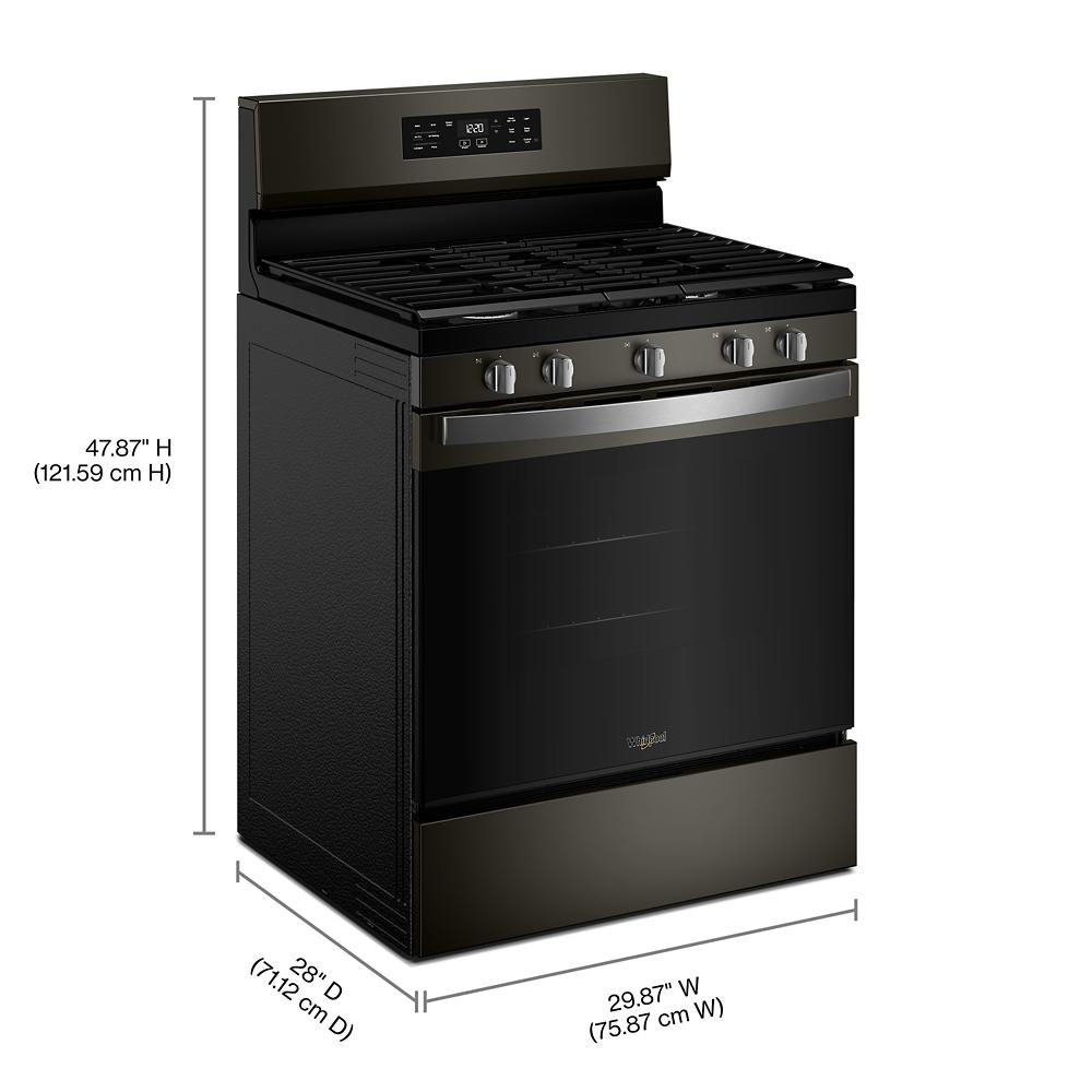 30-inch Gas Range with Air Cooking Technology and Steam Clean