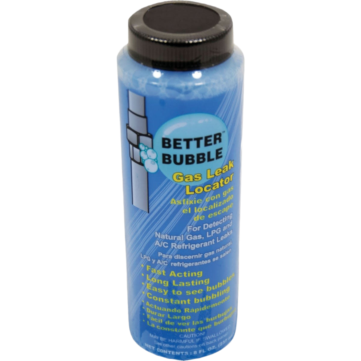 Blue leak detection solution bottle for plumbing and HVAC with fast acting formula under $50 tool accessory