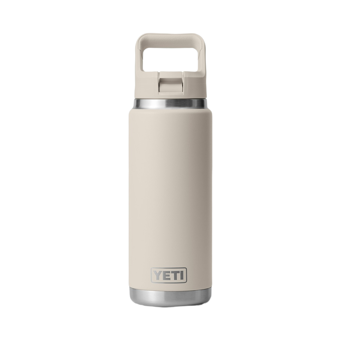 Tan insulated stainless steel 26 oz. bottle with sturdy handle and straw cap from Drinkware and Kitchen & Kitchenware collections