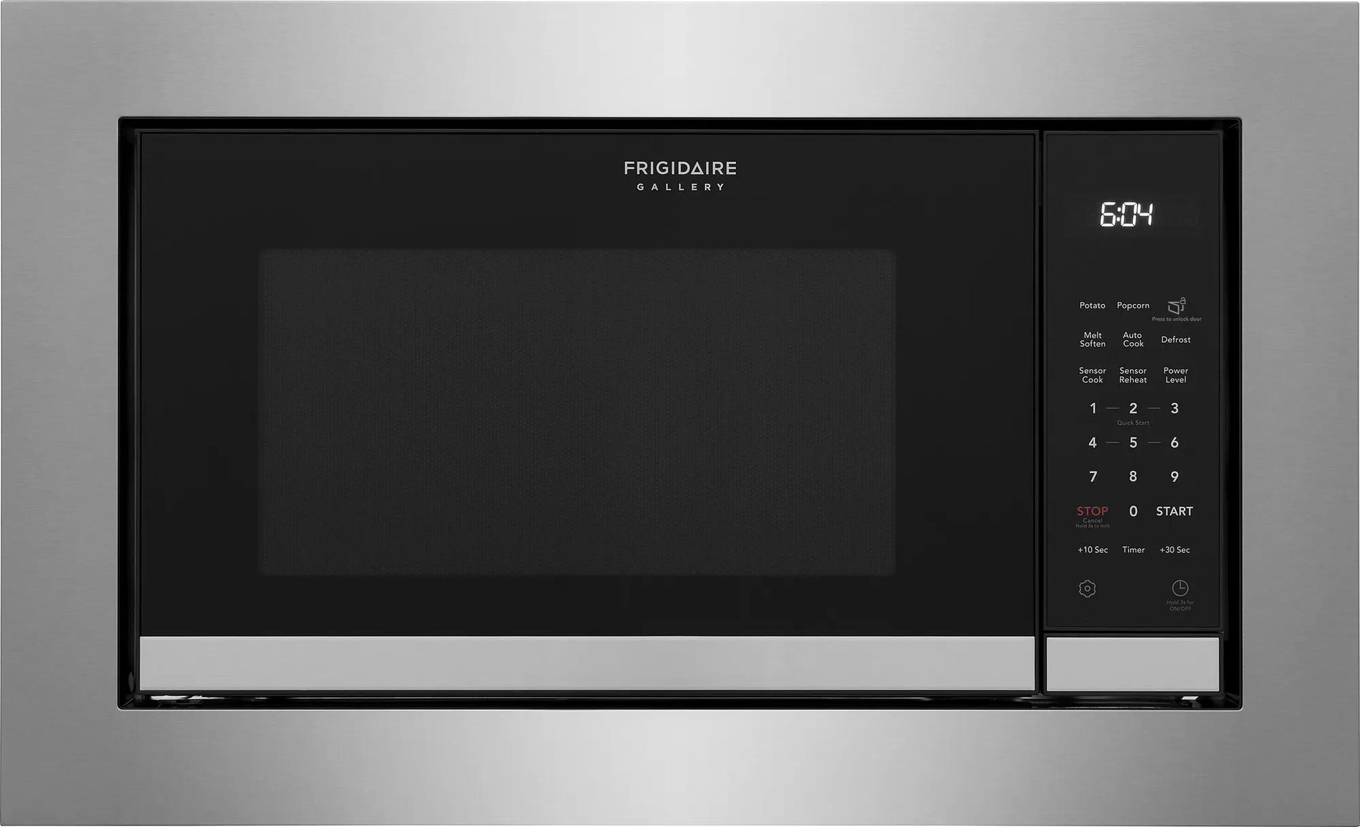 Built-in microwave with digital display and touch controls for kitchen and home appliances collections