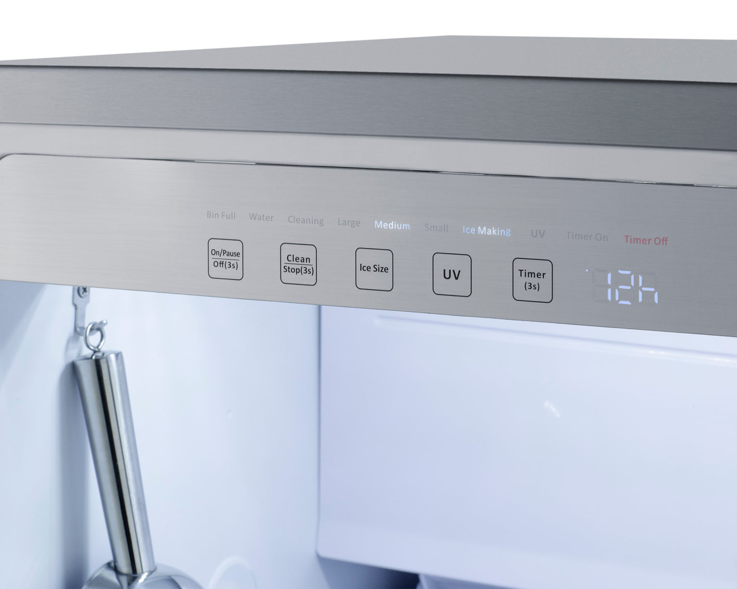18" Wide Clear Icemaker, ADA Compliant (Panel Not Included)