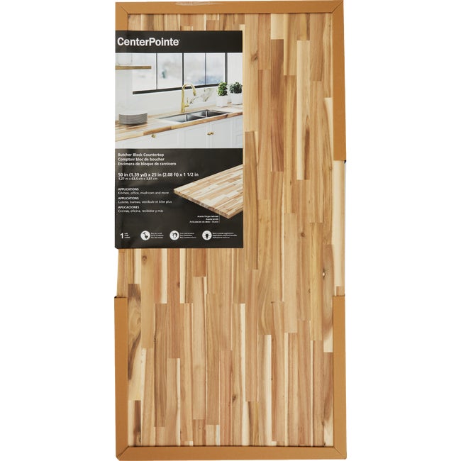 25 x 50 in. Acacia Butcher Block