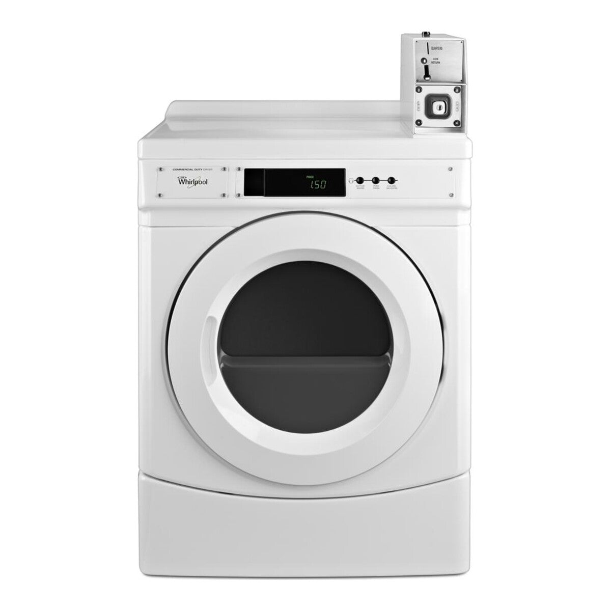 27" Commercial Electric Front-Load Dryer Featuring Factory-Installed Coin Drop with Coin Box