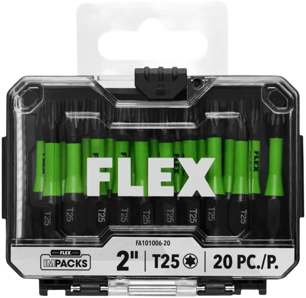 FLEX Impacks 20-Pc. 2" T25 Impact Driver Bits