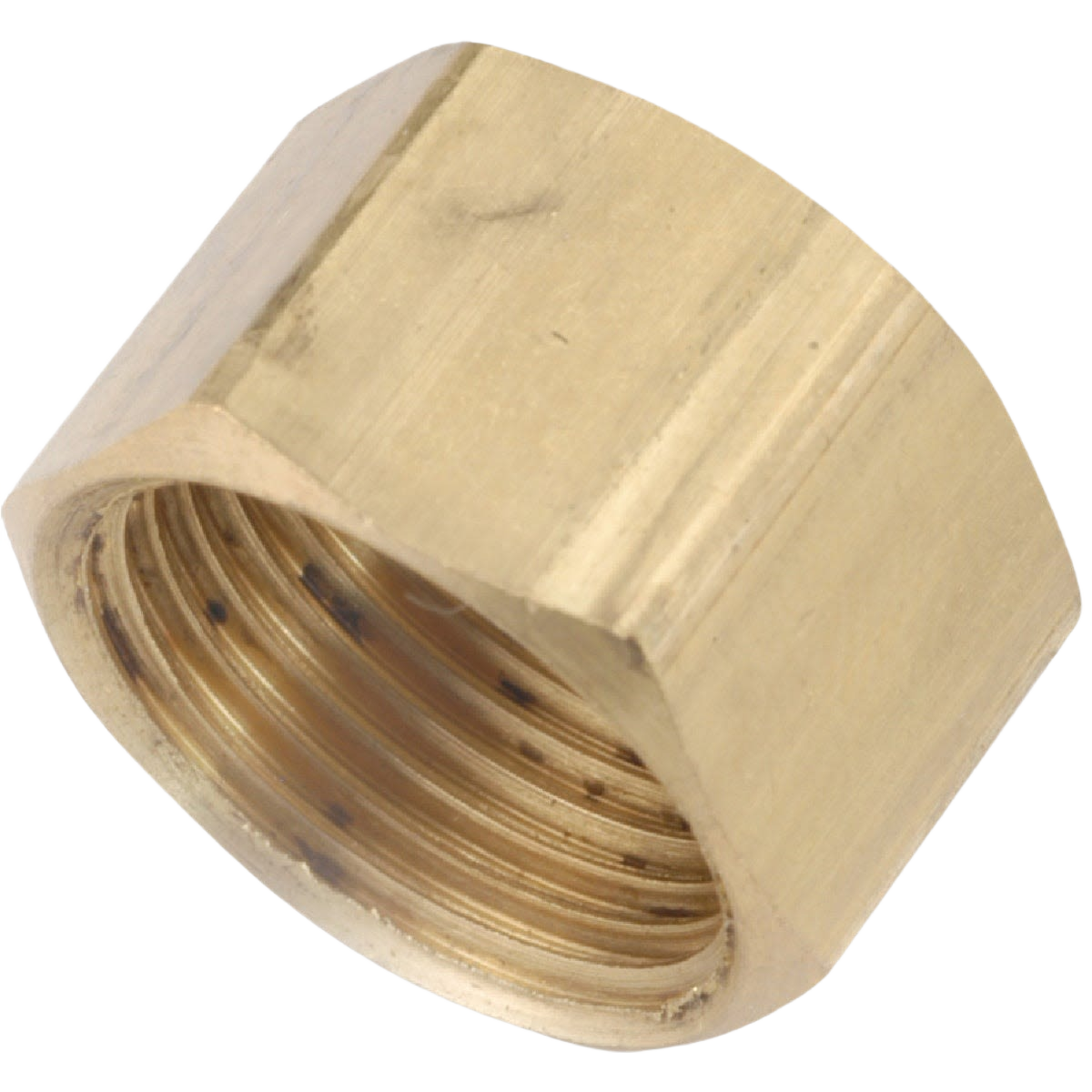 Brass compression cap with internal threads for 3/8 inch tubing in plumbing and pipes & fittings collections under $50