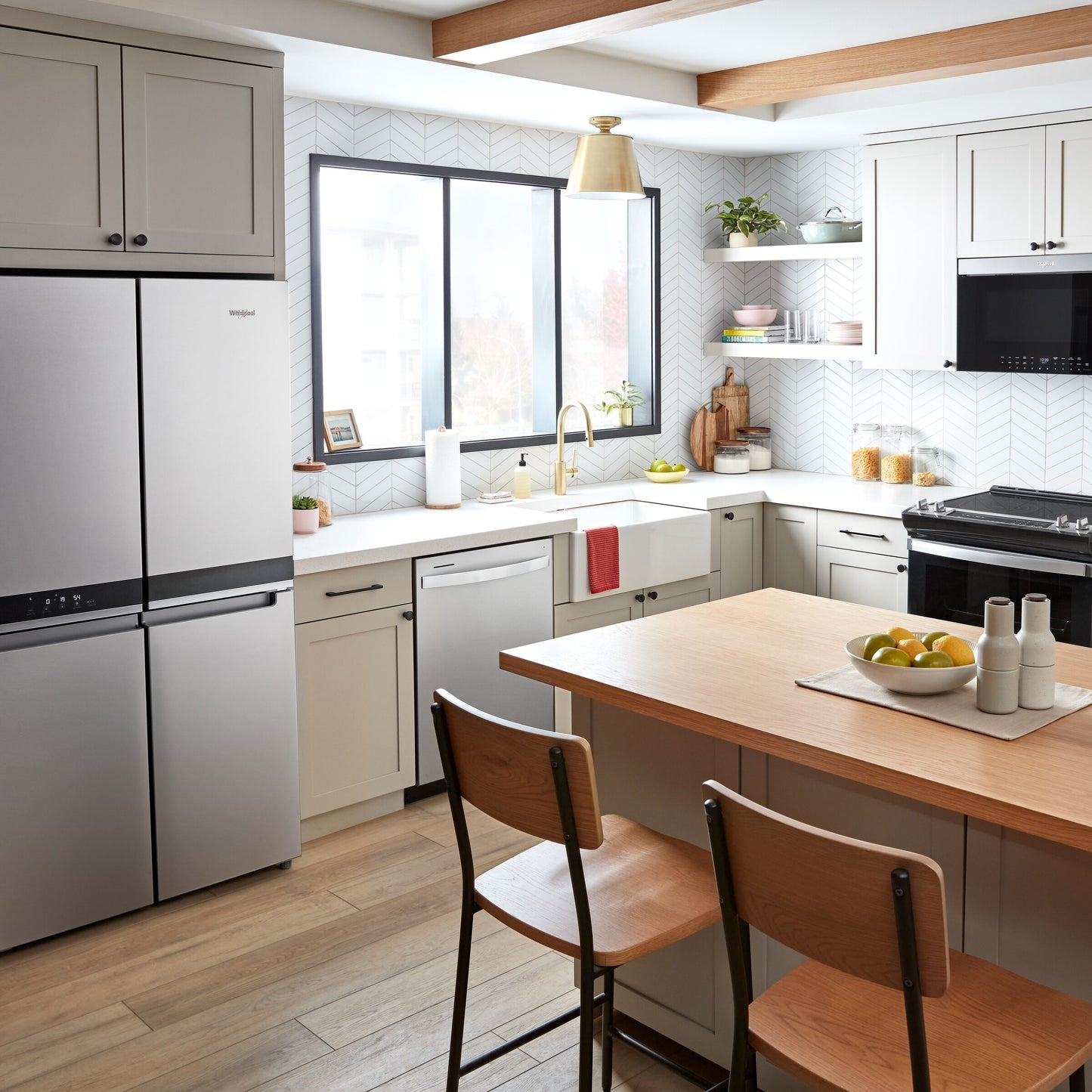 Air Fry Over- the-Range Oven with Flush Built-in Design