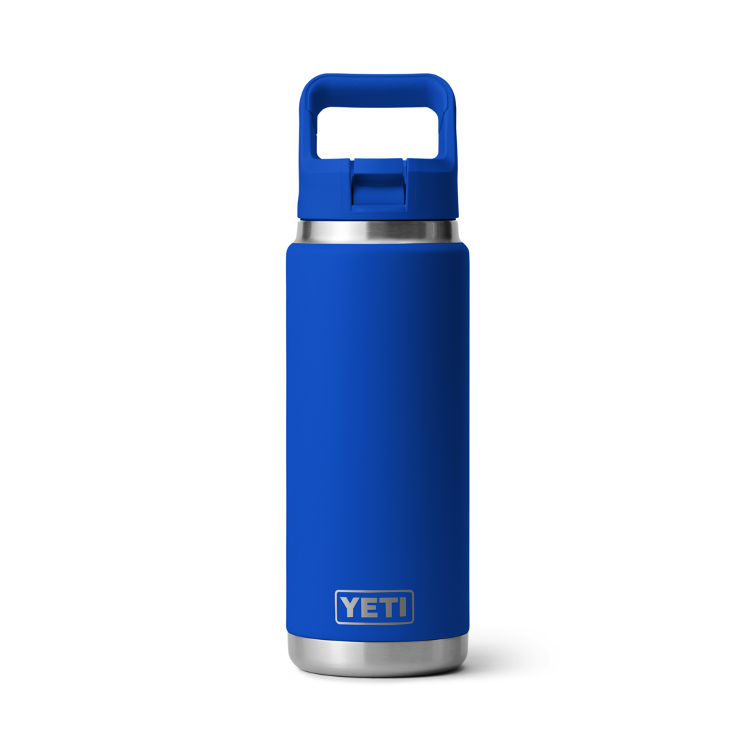 Blue insulated stainless steel 26 oz. bottle with durable handle and straw cap from Drinkware and Kitchen & Kitchenware collections