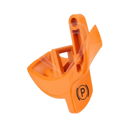 Orange plastic push button with parking brake symbol for John Deere parts and accessories under $50 collections