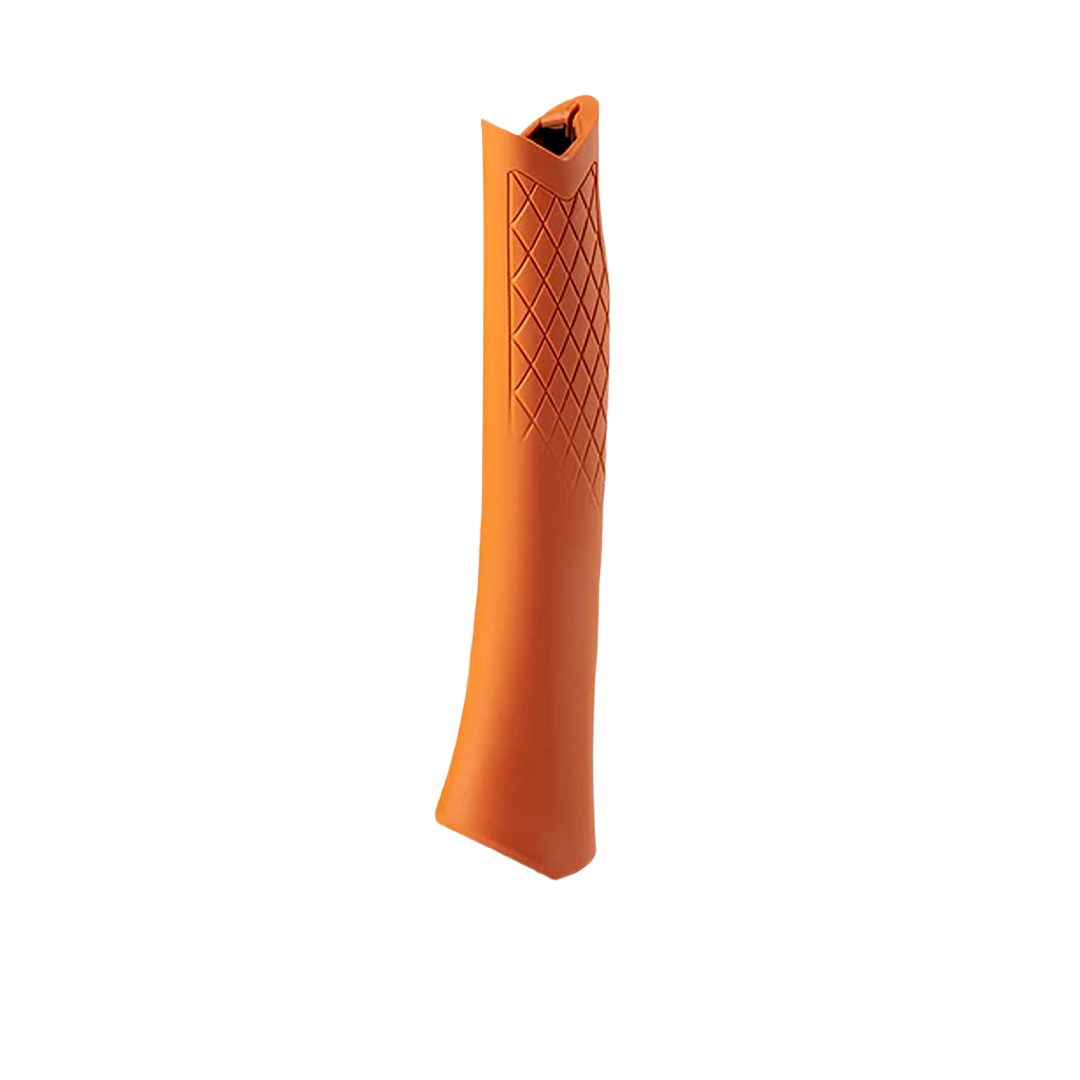 Orange replacement grip with textured diamond pattern designed for improved tool handling in home improvement tasks