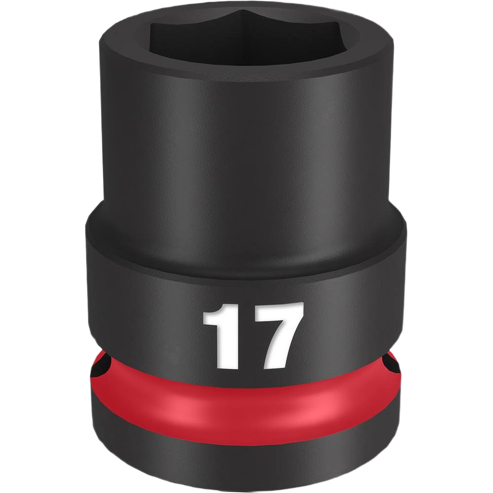 Black 17-mm impact socket with red ring for Milwaukee Hand Tools in Sockets & Ratchets and Hand Tools collections