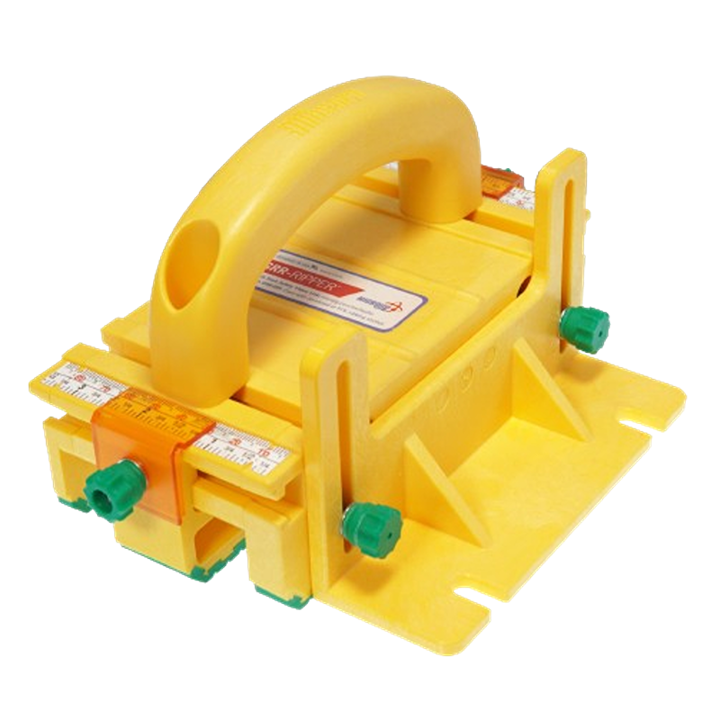 Yellow safety push block with adjustable guides for precision and control in woodworking tool accessories collections