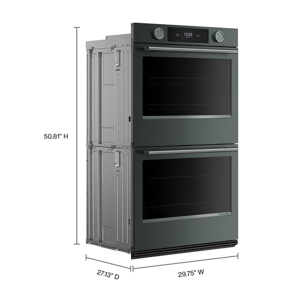30-inch Smart Electric Double Wall Oven with Intelligent Cooking Camera - Juniper