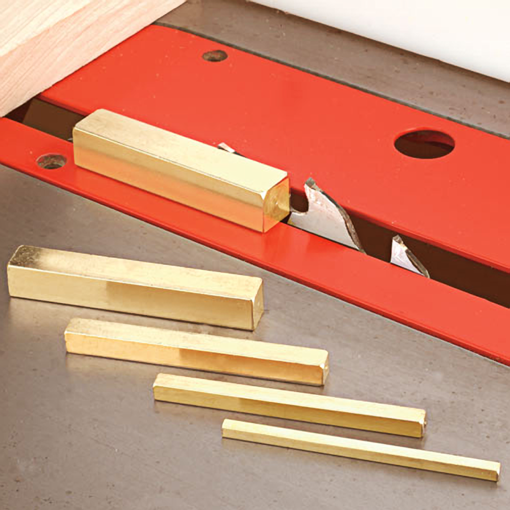 Set of five polished brass bars for accurate woodworking setup and measurement in tool accessories under $50 collection