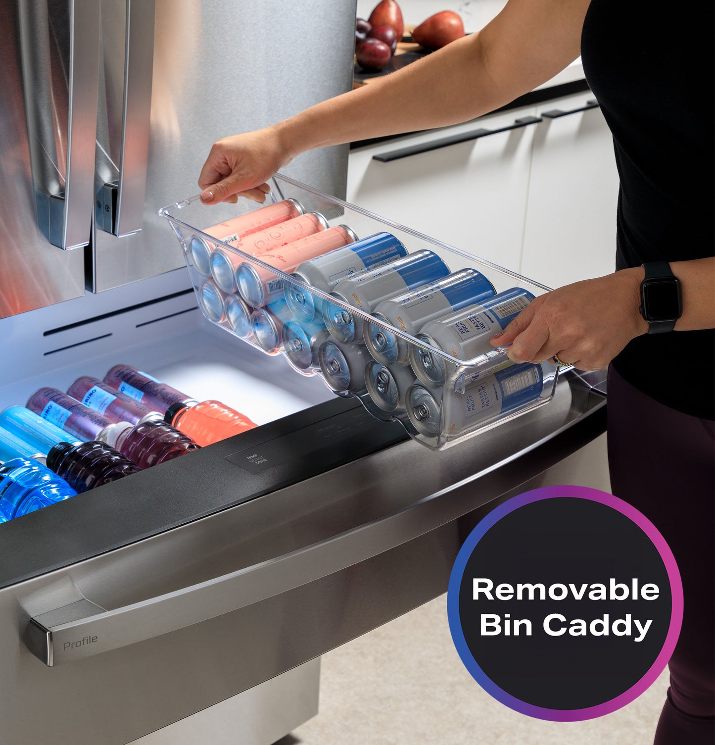 GE Profile™ ENERGY STAR® 23.2 Cu. Ft. Smart Counter-Depth Fingerprint Resistant 4-Door French-Door Refrigerator