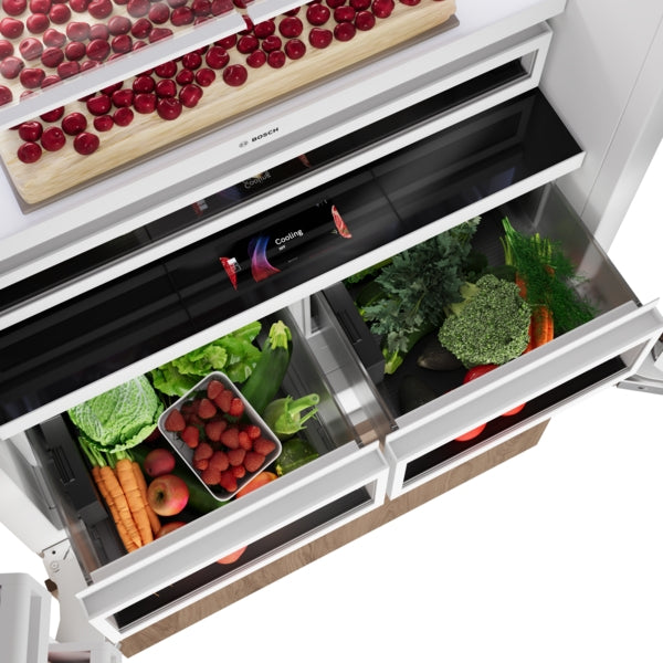 Benchmark™, Built-in Bottom Freezer Refrigerator, 36'', Softclose® Flat Hinge