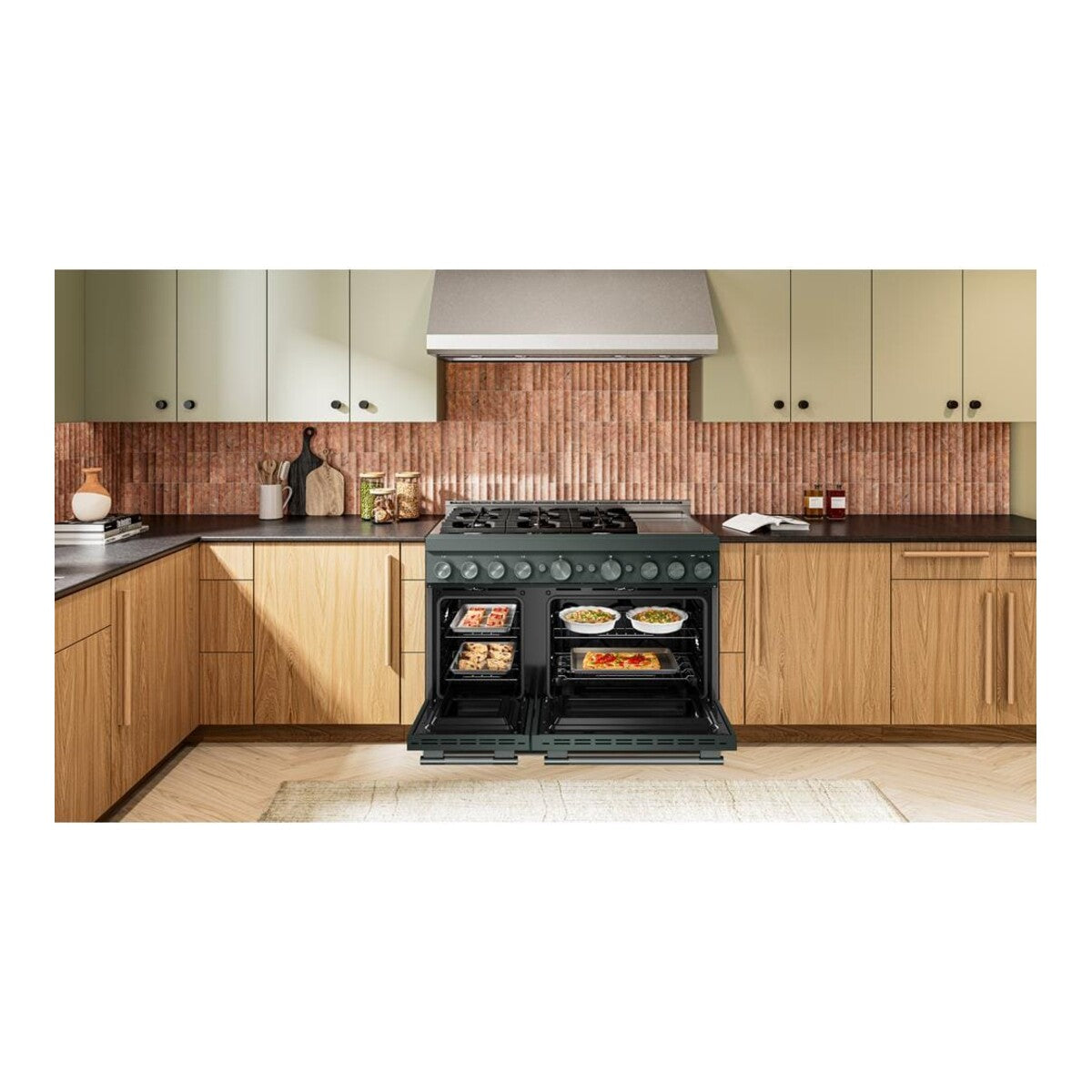 KitchenAid® 48-Inch 6 Burner Commercial-Style Gas Range with Griddle