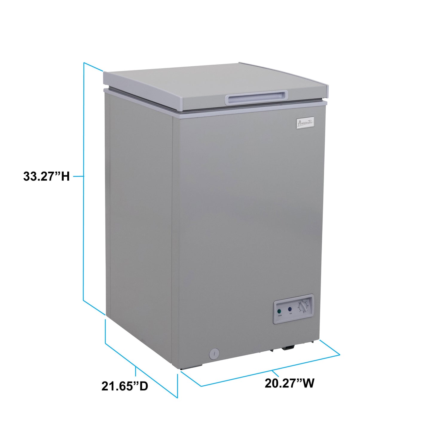 Avanti Garage Ready Convertible Chest Freezer - Platinum