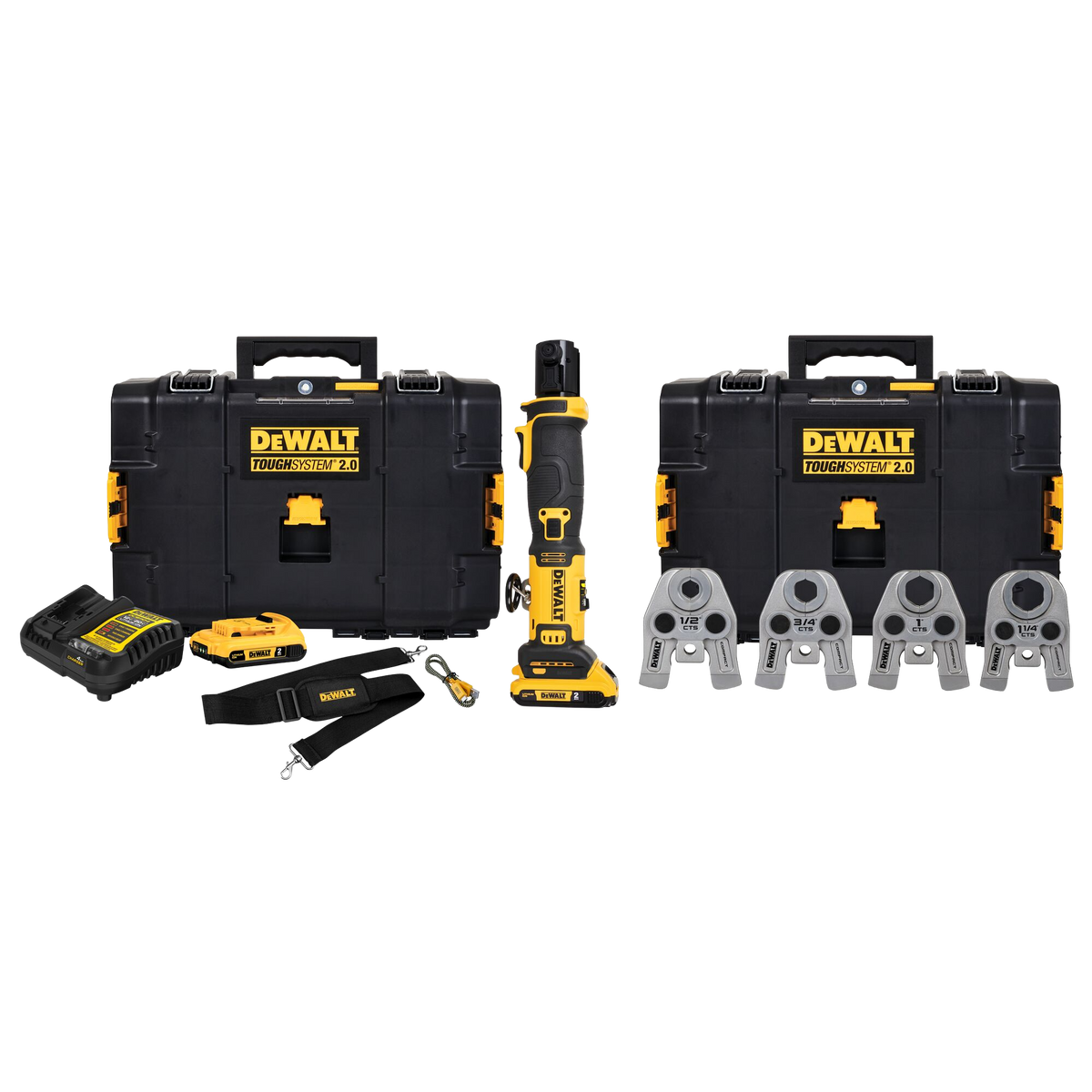 DEWALT 20V MAX* Compact Press Tool Kit w/CTS Jaws