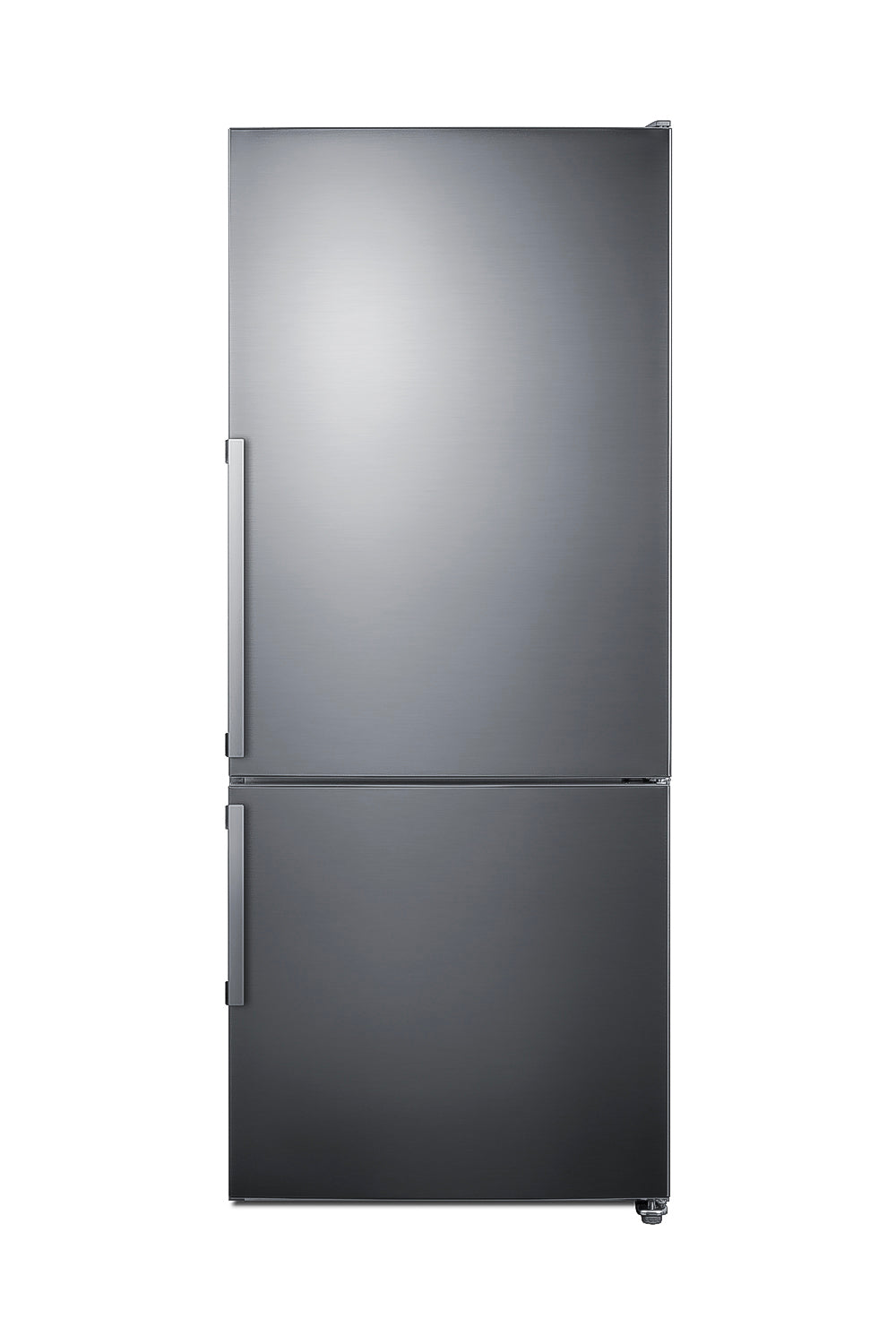 28-inch wide bottom freezer refrigerator in sleek stainless steel finish from kitchen appliances collection