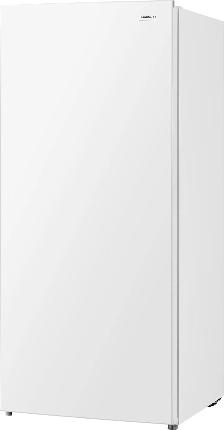 White upright freezer with a smooth front and compact design, suitable for Freezers & Ice Makers, Upright Freezers, Kitchen & Kitchenware, and Appliances collections.