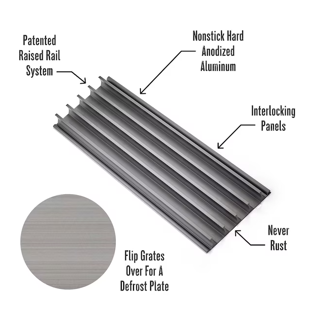 GrillGrate FlatTop Grate, 9.25" x 15"