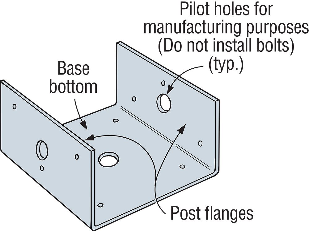 Simpson Strong-Tie BC40Z 4X4 Half Base