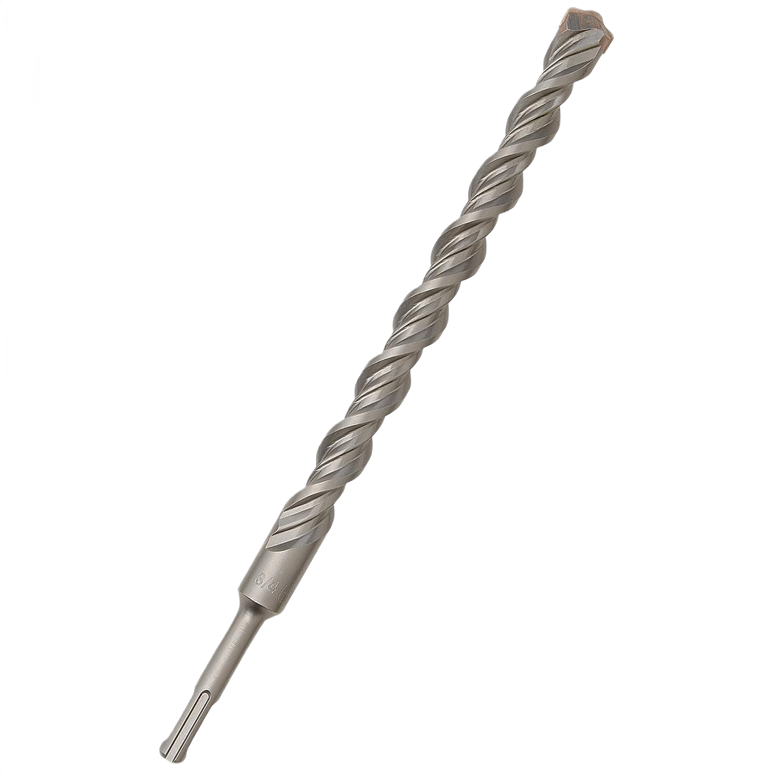 Carbide-tipped SDS-plus rotary hammer bit for heavy-duty drilling in tool accessories and home improvement collections
