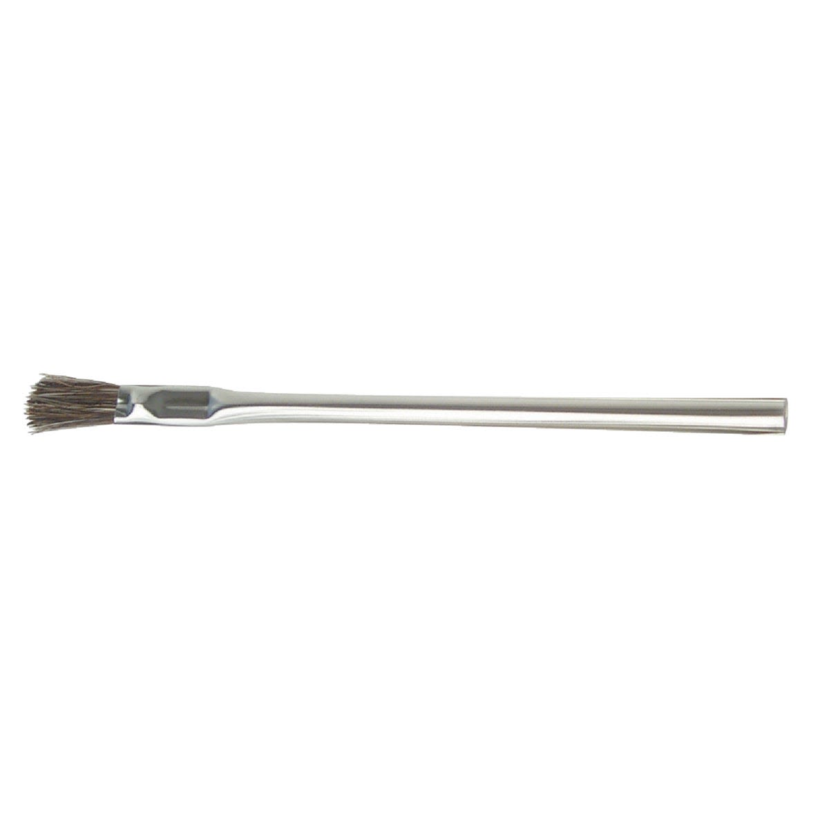 Acid flux brush with tinplate handle and stiff black bristles for precise application in paint and supplies under $50 collection