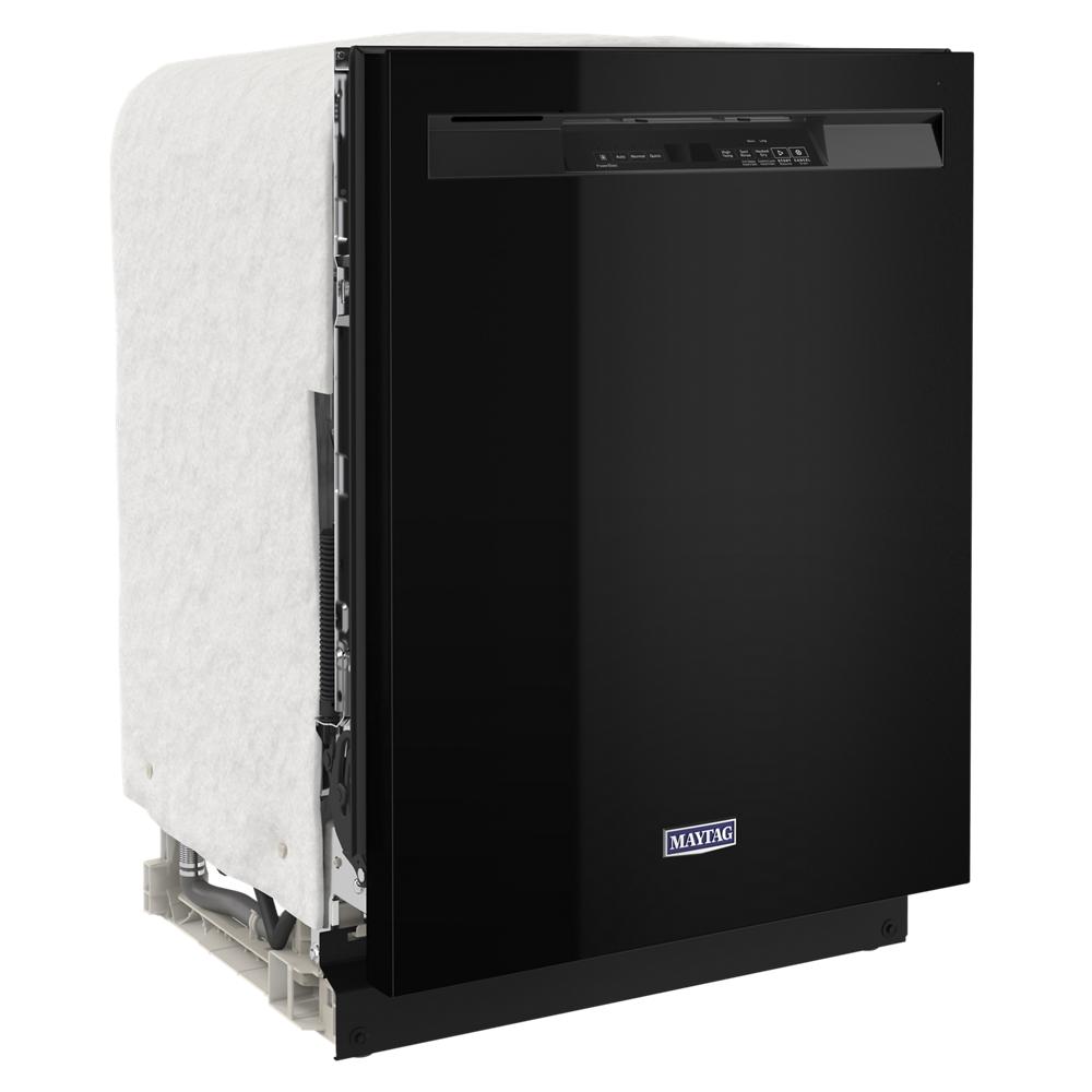 Black front control dishwasher with closed door in dishwashers and kitchen appliance collections
