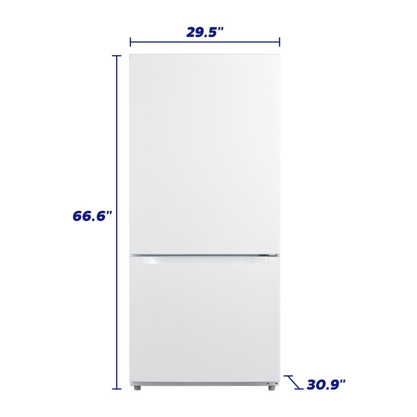Element Electronics 18.7 cu. ft. Bottom Freezer Refrigerator - White, ENERGY STAR (ERBM19CBW)
