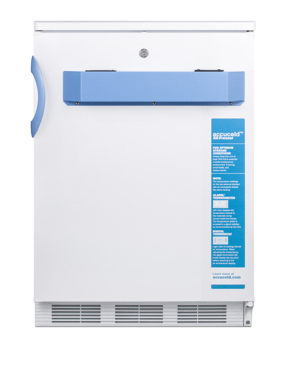 White built-in all-freezer with blue handle and control panel in Freezers & Ice Makers and Kitchen & Kitchenware collections