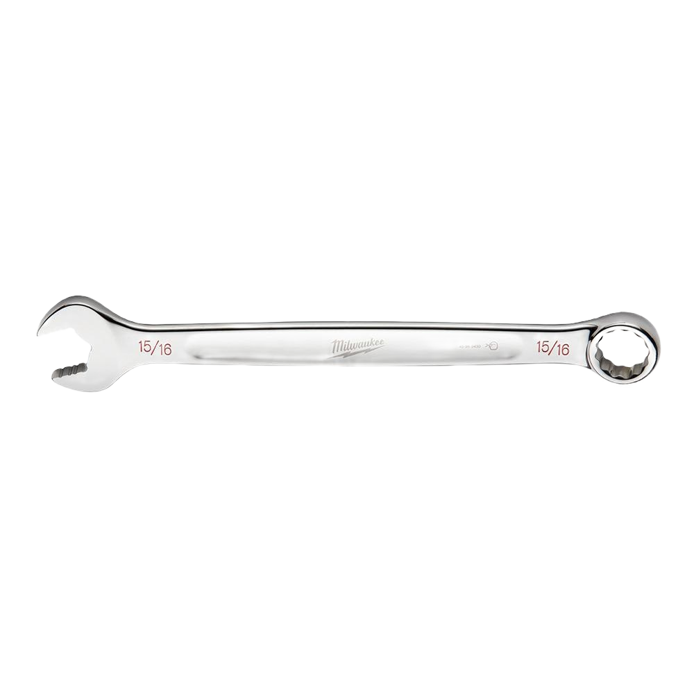 15/16 inch polished combination wrench with open and box ends for precision tools and home improvement tasks