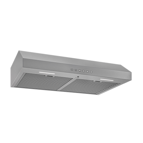 Stainless steel 36-inch under cabinet range hood with three speed settings for kitchen and home improvement collections