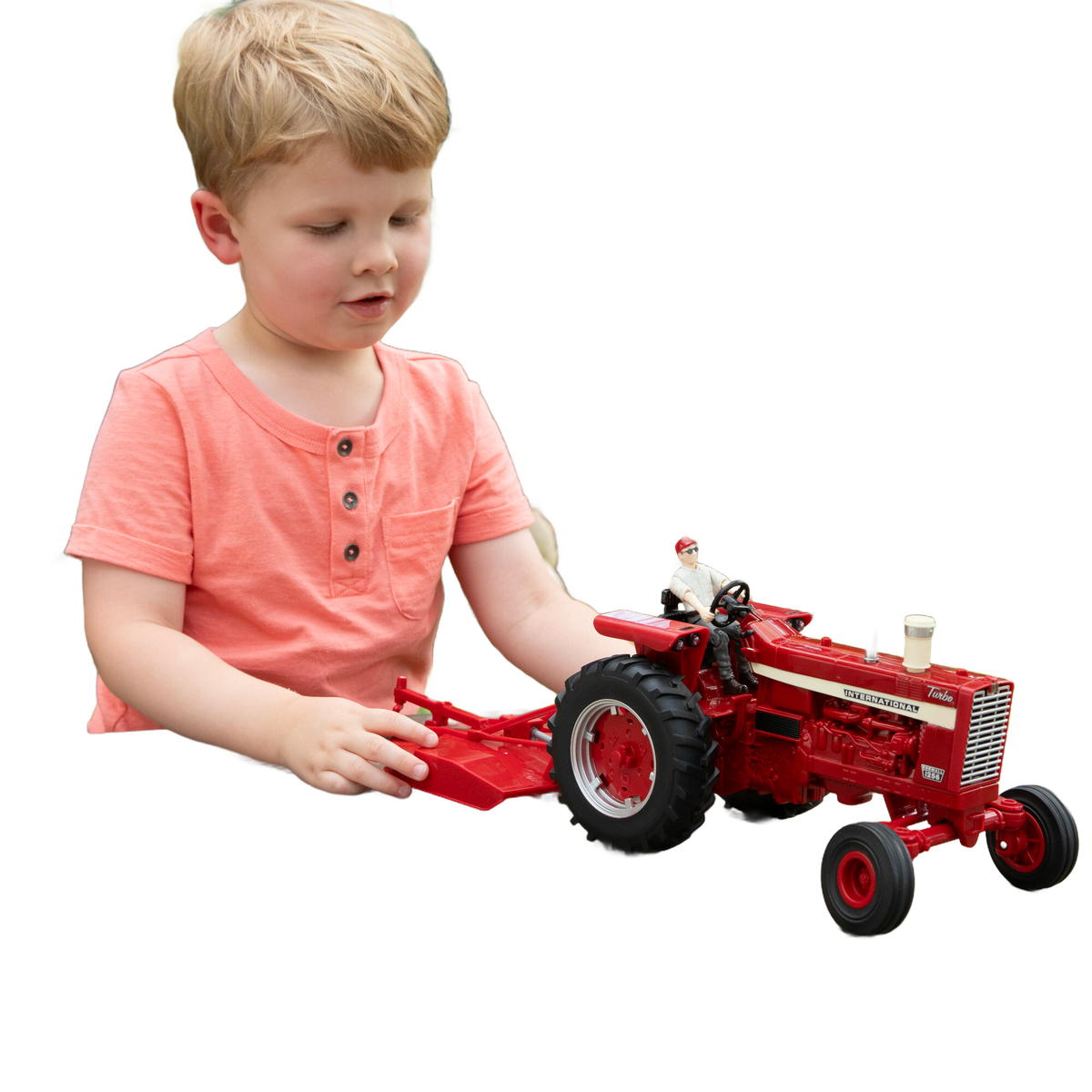 TOMY Big Farm Farmall 1:16 Scale 1256 Tractor with Mower
